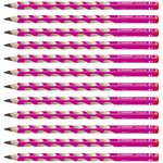 Crayon graphite EASYgraph HB droitier corps rose x 12 STABILO