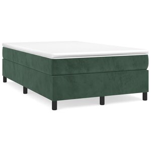 vidaXL Cadre de lit vert foncé 120x200 cm velours