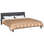 vidaXL Duvet d'hiver 200 x 240 cm 450 g/m² Doré