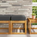 vidaXL Coussin de Siège d'Extérieur Anthracite 40 x 40 x 8 cm