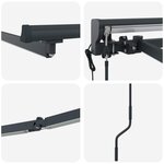 vidaXL Cadre de store électrique avec LED Anthracite 3 x 2 m Aluminium