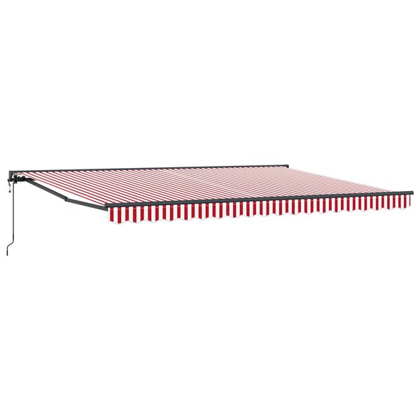 vidaXL Cadre d'auvent Rouge et Blanc 450 × 300 cm
