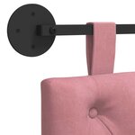 vidaXL Tête de lit suspendue Rose Velours
