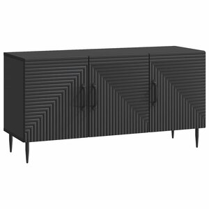 vidaXL Meuble TV Noir 99 x 34 5 x 50 cm Bois d'ingénierie