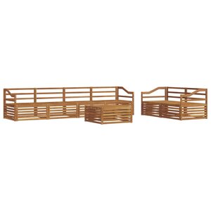 vidaXL Ensemble de canapés d'extérieur 7 pc Naturel