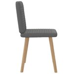 vidaXL Chaises à manger lot de 2 gris foncé tissu