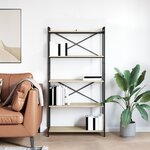 vidaXL Bibliothèque Chêne sonoma 80 x 30 x 153 cm Bois d'ingénierie