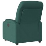 vidaXL Fauteuil inclinable Vert foncé Tissu