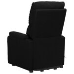 Vidaxl fauteuil releveur inclinable de massage noir tissu