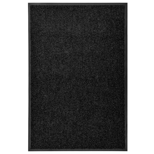 vidaXL Paillasson lavable Noir 60x90 cm