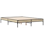 vidaXL Cadre de lit sans matelas chêne sonoma 140x190 cm
