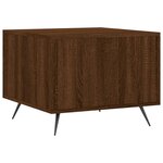 vidaXL Table basse Chêne marron 50x50x40 cm Bois d'ingénierie