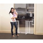 Barrière de sécurité large LIBERTY - Par pression - 99/105 5 x 75 cm - Blanche