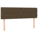 vidaXL Sommier à lattes de lit matelas et LED Marron foncé 140x190 cm