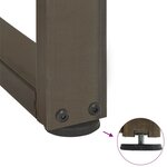 vidaXL Pieds de table basse en T  2 pièces  noir  50 x 25 x (42-43) cm  acier