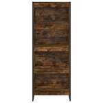 vidaXL Bibliothèque Chêne Fumé 80 x 30 x 155 cm Bois d'ingénierie