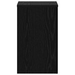 vidaXL Supports de plantes 2 Pièces Chêne noir 30 x 30 x 50 cm en bois d'ingénierie.