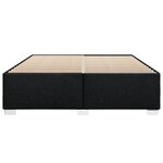 vidaXL Cadre de lit sans matelas noir 180x200 cm tissu