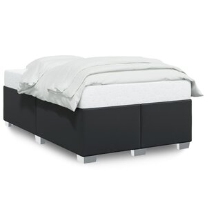 vidaXL Cadre de lit sans matelas noir 120x190 cm similicuir