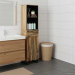 vidaXL Meuble de Lavabo de Salle de Bain Marron 38 x 33 x 160 cm