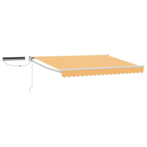 vidaXL Auvent rétractable électrique Sable 100  Polyester et Aluminium