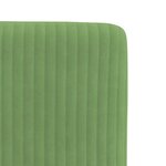vidaXL Chaises à manger lot de 6 vert clair velours