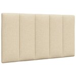 vidaXL Coussin de tête de lit Hanko crème 80 cm tissu