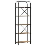 vidaXL Étagère chêne artisanal 60 x 30 x 183 cm Bois d'ingénierie