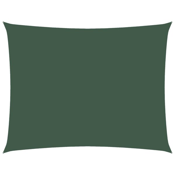 vidaXL Voile de parasol tissu oxford rectangulaire 2 5x3 5m vert foncé