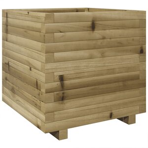vidaXL Jardinière 50x50x49 5 cm bois de pin imprégné