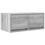 vidaXL Meuble TV sonoma gris 60x31x25 5 cm bois d'ingénierie