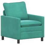 vidaXL Ensemble de Canapés 2 Pièces Turquoise Velours