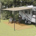 vidaXL Tapis de tente sable 250x550 cm PEHD