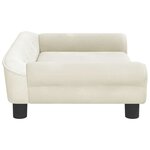vidaXL Canapé pour enfants crème 70x45x26 cm velours