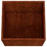 vidaXL Jardinières 2 Pièces 49x47x46 cm acier corten