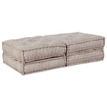 vidaXL Coussin 2 Pièces Marron 70 x 70 x 36 cm Polyester