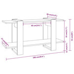vidaXL Bibliothèque Blanc brillant 100x30x51 cm bois d'ingénierie