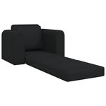 vidaXL Sofa lit 2-en-1 noir 98x71x83 cm tissu