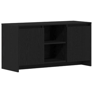 vidaXL Meuble TV Noir 102 x 37.5 x 52.5 cm Bois d'ingénierie