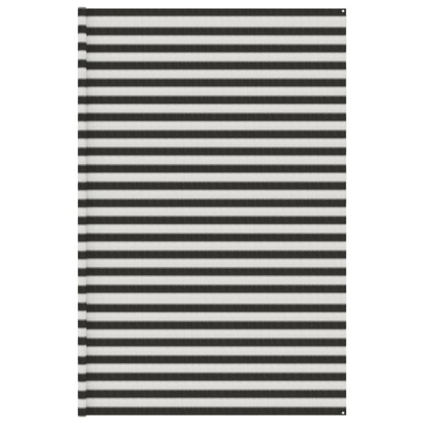 vidaXL Tapis de tente anthracite et blanc 400x600 cm PEHD