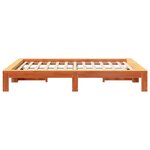 vidaXL Cadre de lit sans matelas cire marron 150x200cm bois pin massif