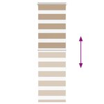 vidaXL Store zèbre marron sable largeur du tissu 35 9 cm polyester