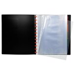 Protège-documents À Anneaux Avec Pochettes Détachables - 80 Vues Exactive - A4 - Noir - X 4 - Exacompta