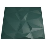 vidaXL Panneaux muraux 24 Pièces vert 50x50 cm XPS 6 m² losange