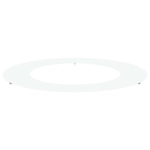 vidaXL adapté pour anneau d'arbre plat Blanc Ø50 / 80 cm Acier