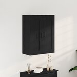 vidaXL Armoire Noire Chêne 69 5x34x90 cm Bois Aggloméré