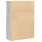 vidaXL Bibliothèque sonoma gris 60x24x85 cm bois d'ingénierie