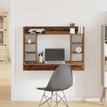 vidaXL Bureau mural Bois ancien 105 x 48 x 75 cm Bois d'ingénierie