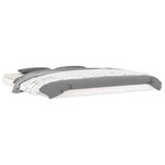 vidaXL Cadre de lit sans matelas blanc 180x200 cm bois massif de pin
