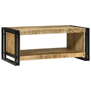 vidaXL Table basse 90x50x38 cm Bois brut de mangue